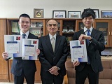 電気電子工学専攻の学生2名が日本高専学会研究奨励賞を受賞しましたた