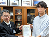電気電子工学専攻の学生1名がHCI研究会貢献賞を受賞しました