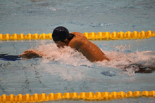 [写真] 男子400mメドレーリレー（平泳ぎ）