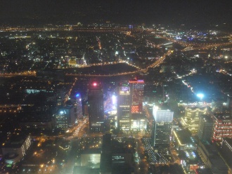 [写真] Taipei 101からの夜景も堪能しました