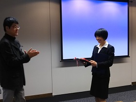 授賞式は令和元年12月6日（金）東京で行われました