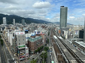 アンカー神戸からの三宮の眺め