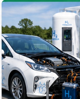 燃料電池車と水素エネルギーシステムのイメージ
