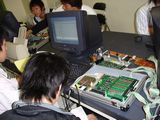 [写真]マイコンによるステッピングモータ制御実験